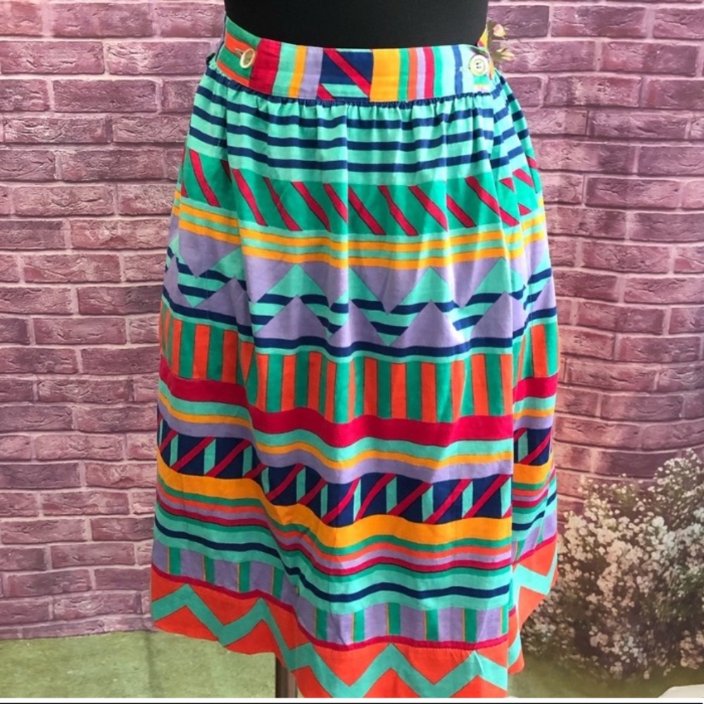 MISSONI Vintage Printed Wrap Skirt